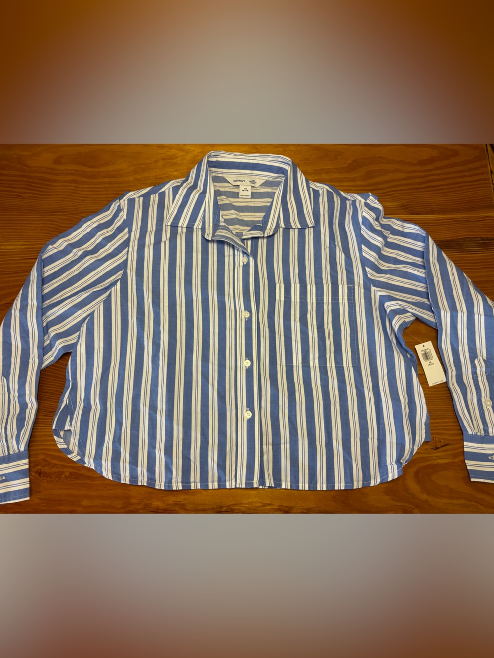 Old Navy Cropped Button-Down Shirt